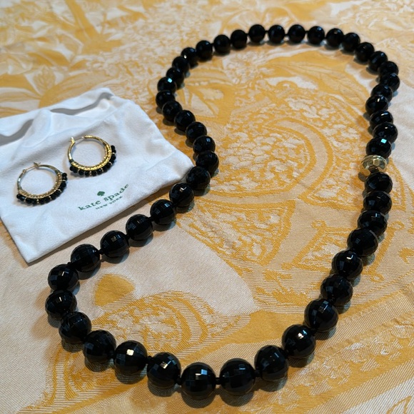 Kate Spade faceted beaded necklace and matching earrings - Picture 4 of 4